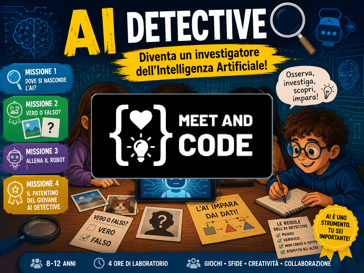 AI Detective – Diventa un investigatore dell'Intelligenza Artificiale!
