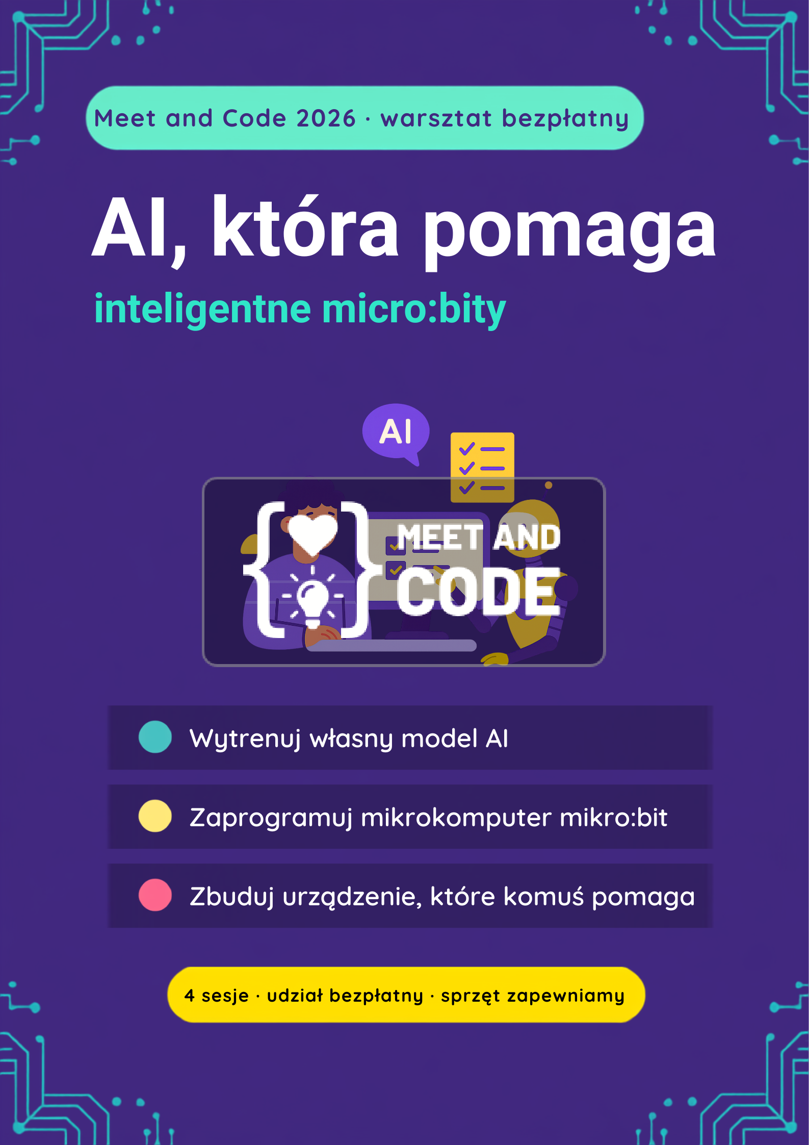 AI, które pomaga - inteligentne micro:bity