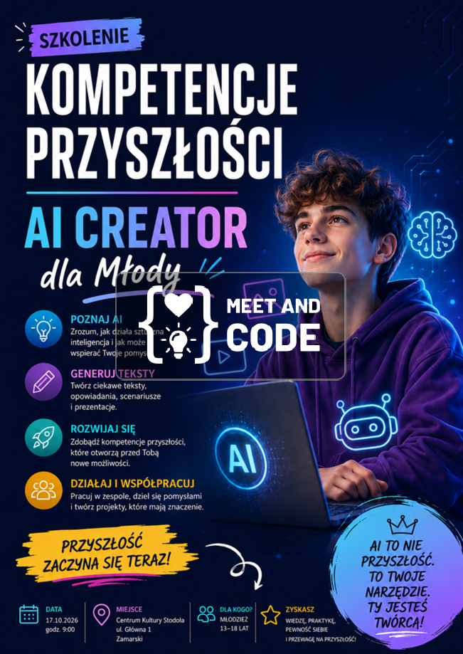 Kompetencje Przyszłości - AI creator dla Młodych